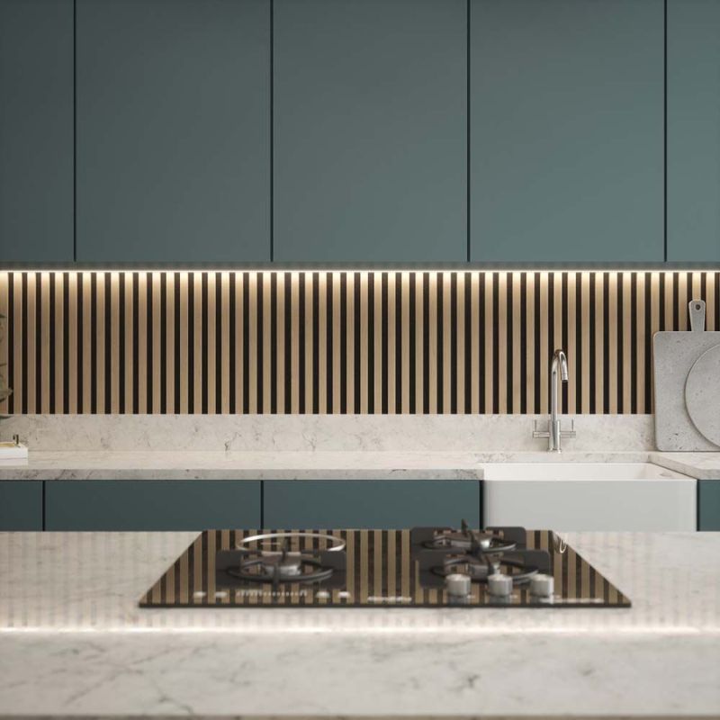 Natural Oak Acoustic Wall Panel - 608mm x 2400mm