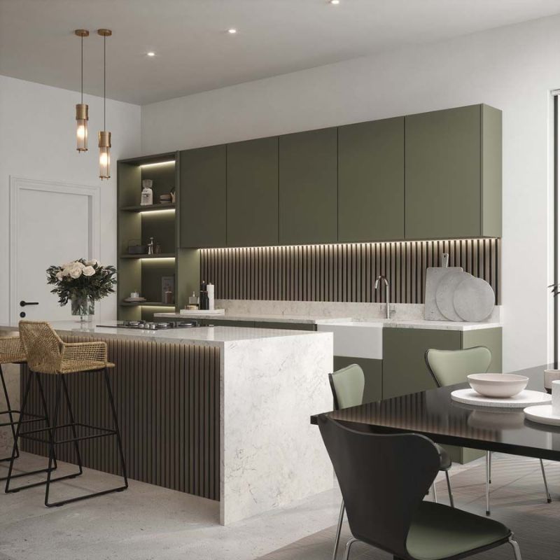 Smoked Grey Acoustic Wall Panel - 608mm x 2400mm