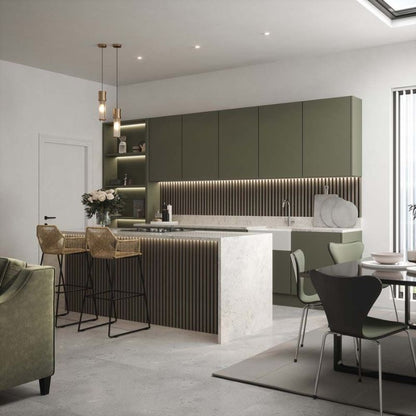 Smoked Grey Acoustic Wall Panel - 608mm x 2400mm