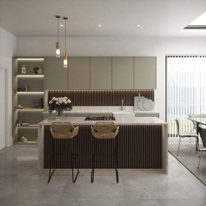 Walnut Acoustic Wall Panel - 608mm x 2400mm