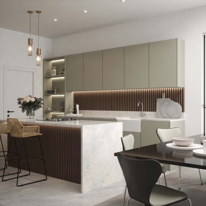 Walnut Acoustic Wall Panel - 608mm x 2400mm