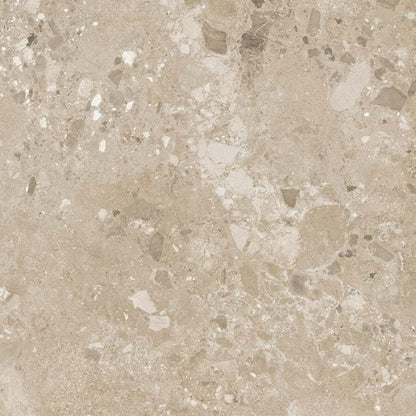 Amaya Terrazzo Beige Matt Porcelain Wall & Floor Tiles - 900mm x 900mm