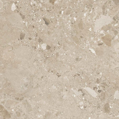 Amaya Terrazzo Beige Matt Porcelain Wall & Floor Tiles - 900mm x 900mm