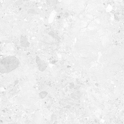 Amaya Terrazzo White Matt Porcelain Wall & Floor Tiles - 900mm x 900mm