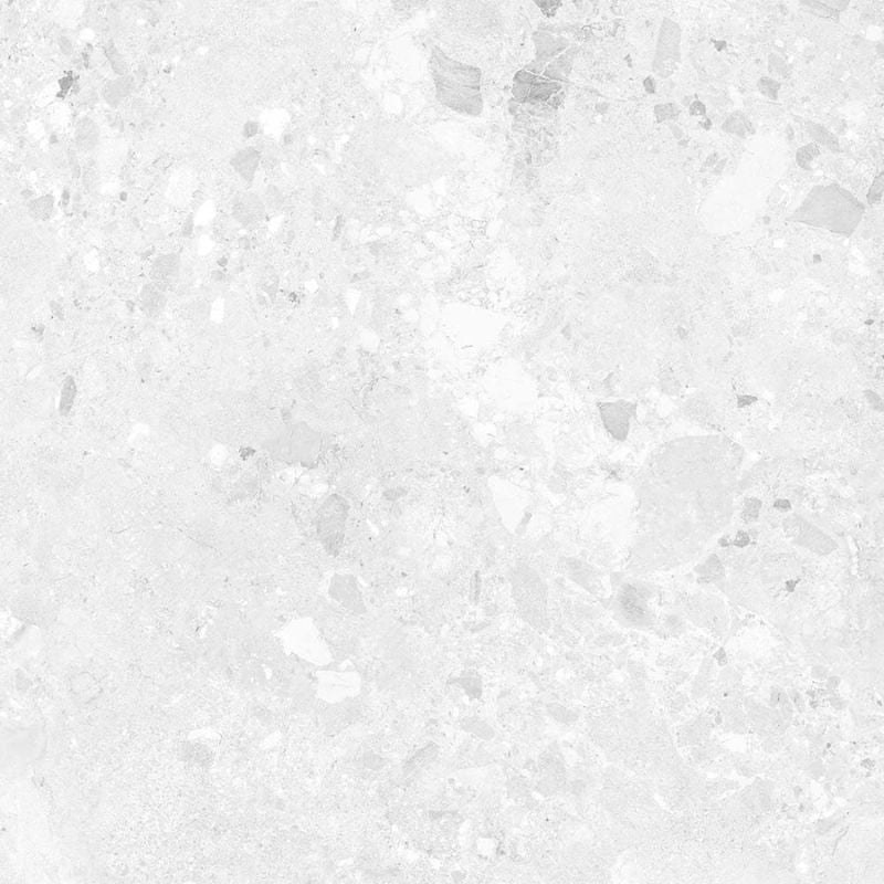 Amaya Terrazzo White Matt Porcelain Wall & Floor Tiles - 900mm x 900mm