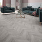 HydroClick Chevron Laminate Flooring 1184mm x 293mm - Bourne Silver Oak