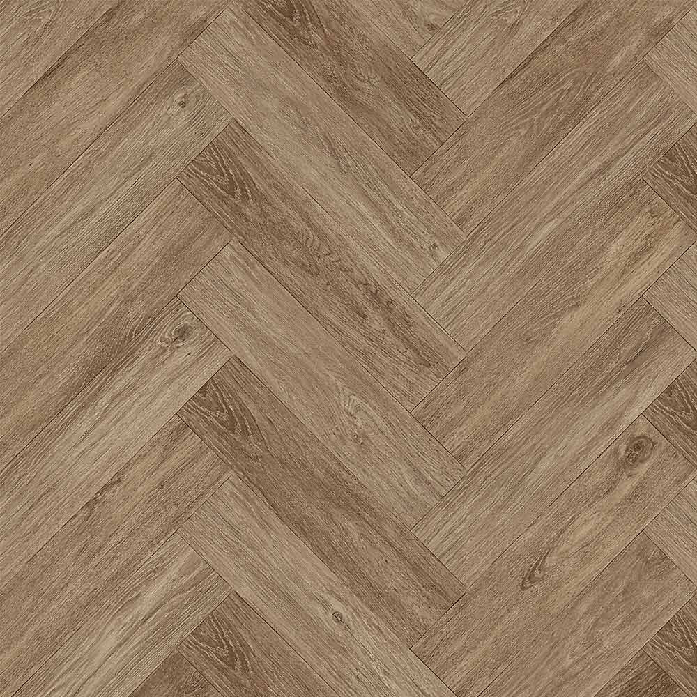 HydroClick Herringbone Laminate Flooring 1174mm x 294mm - Coburn Warm Walnut