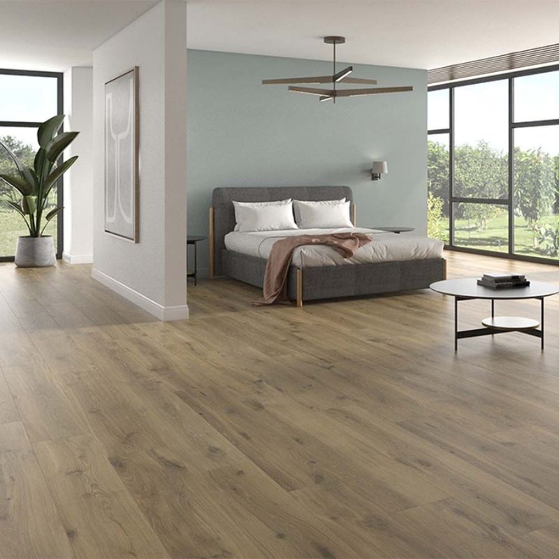 Kinabalu Dark Oak Matt Glazed Porcelain Wall & Floor Tiles -  1200mm x 200mm