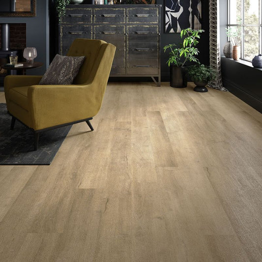 ClickLux Rigid SPC Flooring 177.8mm x 1219.2mm - Light Oak