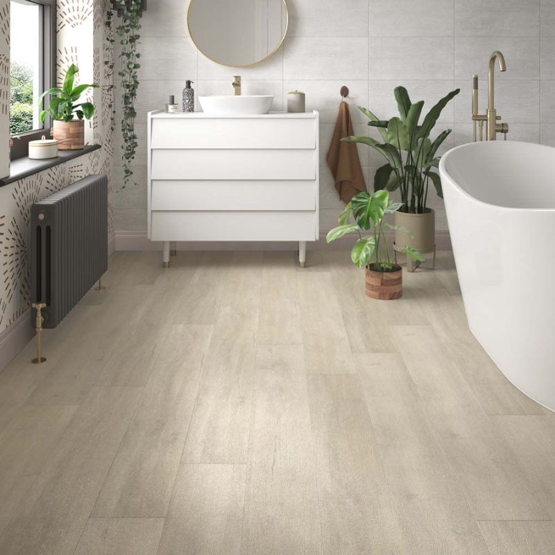 ClickLux Rigid SPC Flooring 177.8mm x 1219.2mm - Limed Oak