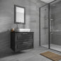 Anderley Dark Grey Matt Porcelain Wall & Floor Tiles - 300mm x 600mm