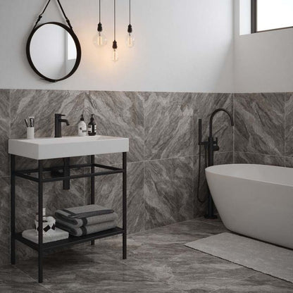 Apollo Grey Polished Porcelain Wall & Floor Tiles - 600mm x 1200mm