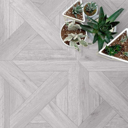 Argyll Parquet Grey Matt Porcelain Wall & Floor Tiles - 600mm x 600mm