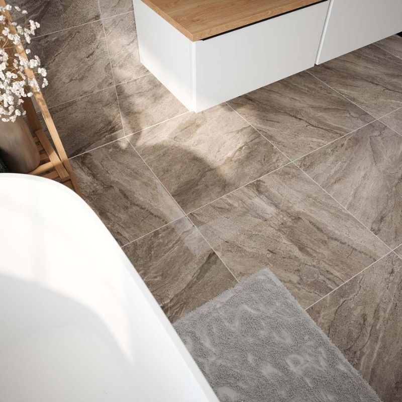 Artemis Stone Polished Porcelain Wall & Floor Tiles - 600mm x 600mm