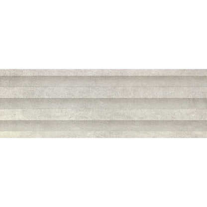 Brooklyn Grey Décor Matt Ceramic Wall Tiles - 300mm x 900mm