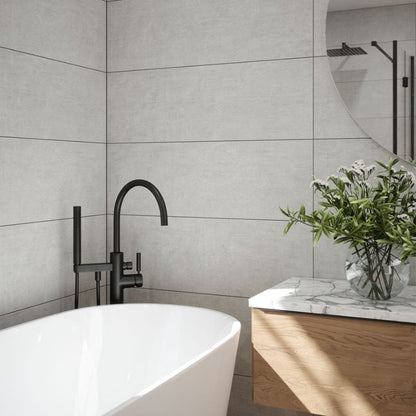 Brooklyn Grey Matt Ceramic Wall Tiles - 300mm x 900mm