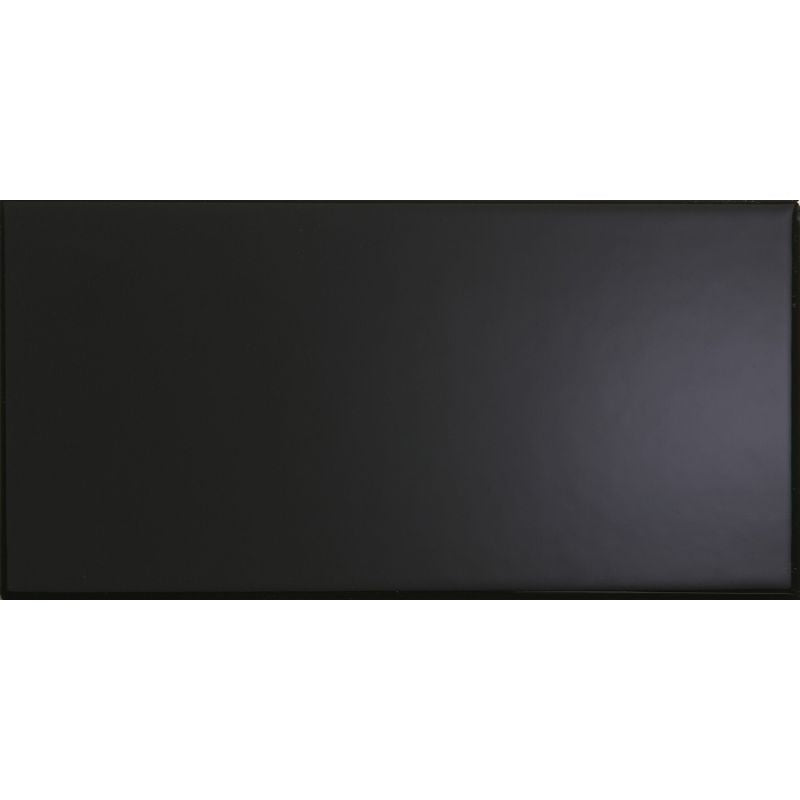 Central Black Gloss Ceramic Wall Tiles - 100mm x 200mm