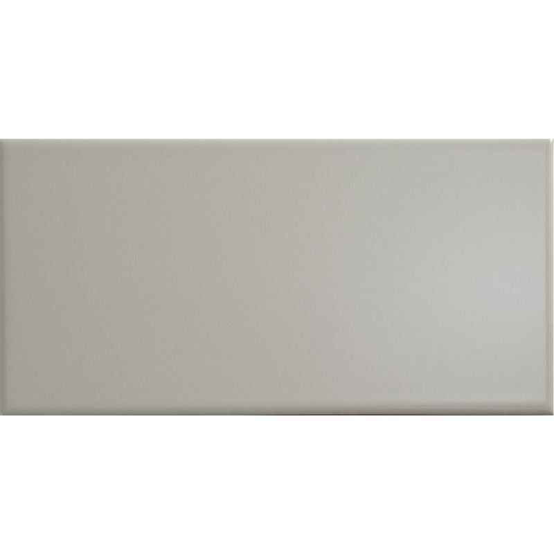 Central Light Grey Gloss Ceramic Wall Tiles - 100mm x 200mm