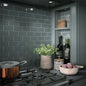 Clay Ocean Gloss Ceramic Wall Tiles - 64mm x 130mm