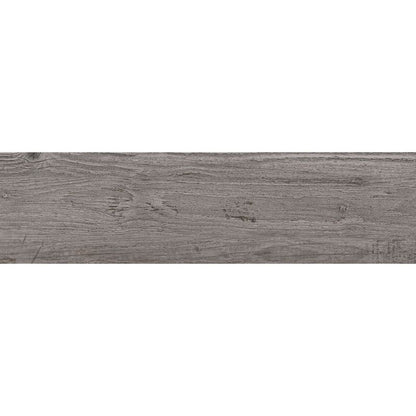 Dalby Grey Oak Glazed Matt Porcelain Wall & Floor Tiles - 150mm x 600mm