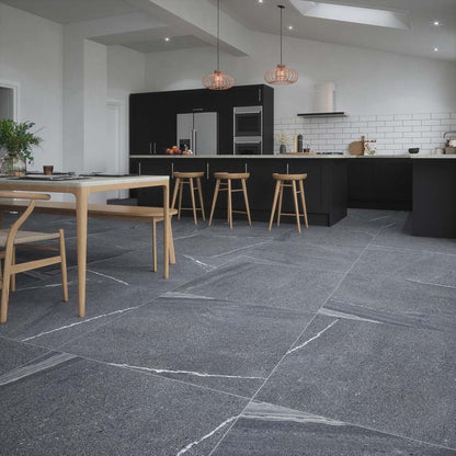 Eastford Anthracite Matt Porcelain Wall & Floor Tiles - 995mm x 995mm