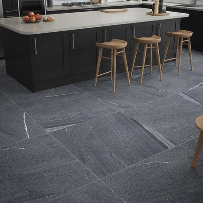 Eastford Anthracite Matt Porcelain Wall & Floor Tiles - 995mm x 995mm