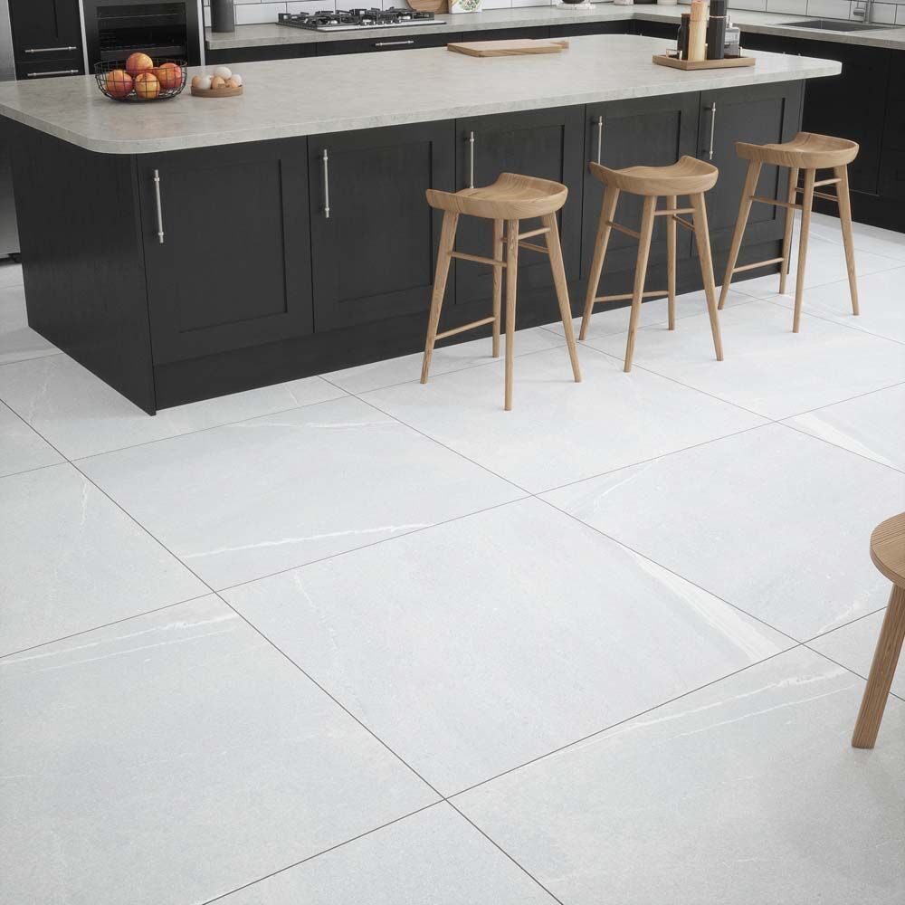 Eastford Pearl Matt Porcelain Wall & Floor Tiles - 995mm x 995mm