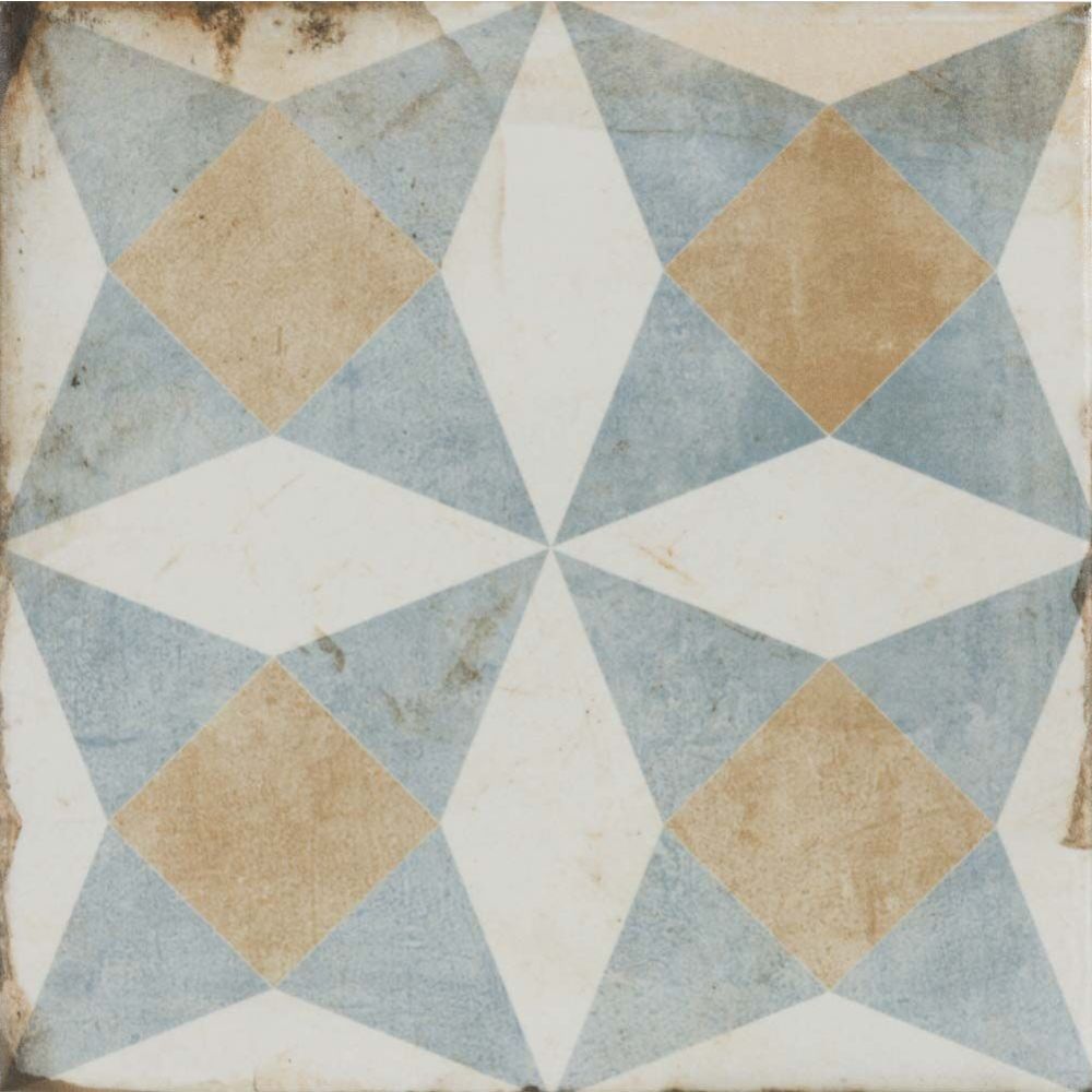 Garcia Patrona Patchwork Mix Matt Porcelain Wall & Floor Tiles - 200mm x 200mm