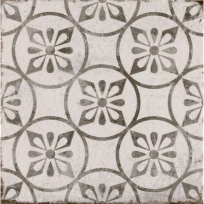 Garcia Petal Grey Matt Porcelain Wall & Floor Tiles - 200mm x 200mm