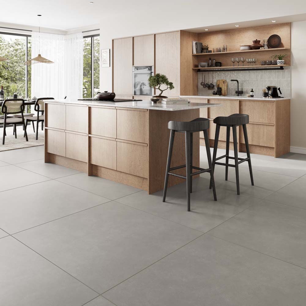 Hartford Dark Grey Matt Porcelain Wall & Floor Tiles - 995mm x 995mm