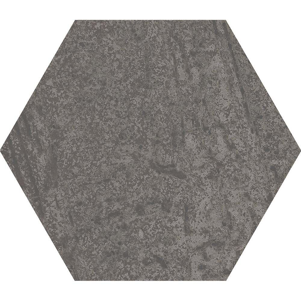 Hex Anthracite Matt Porcelain Wall & Floor Tiles - 175mm x 202mm