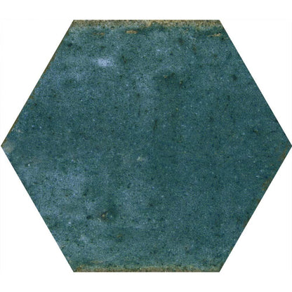 Hope Blue Hexagon Gloss Ceramic Wall Tiles - 150mm x 173mm