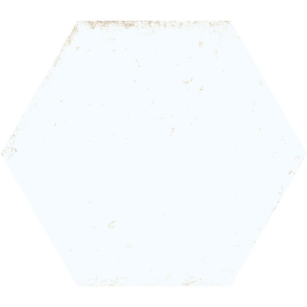 Hope White Hexagon Gloss Ceramic Wall Tiles - 150mm x 173mm