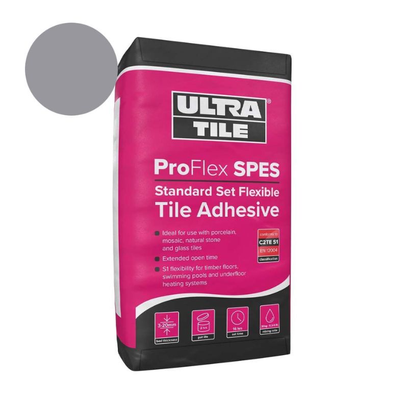 Instarmac Ultra ProFlex SPES Tile Adhesive 20kg - Grey