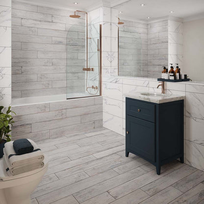 Kendal Bianco Matt Porcelain Wall & Floor Tiles - 300mm x 600mm