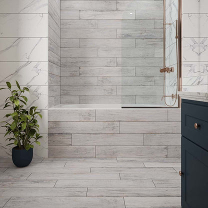 Kendal Bianco Matt Porcelain Wall & Floor Tiles - 300mm x 600mm