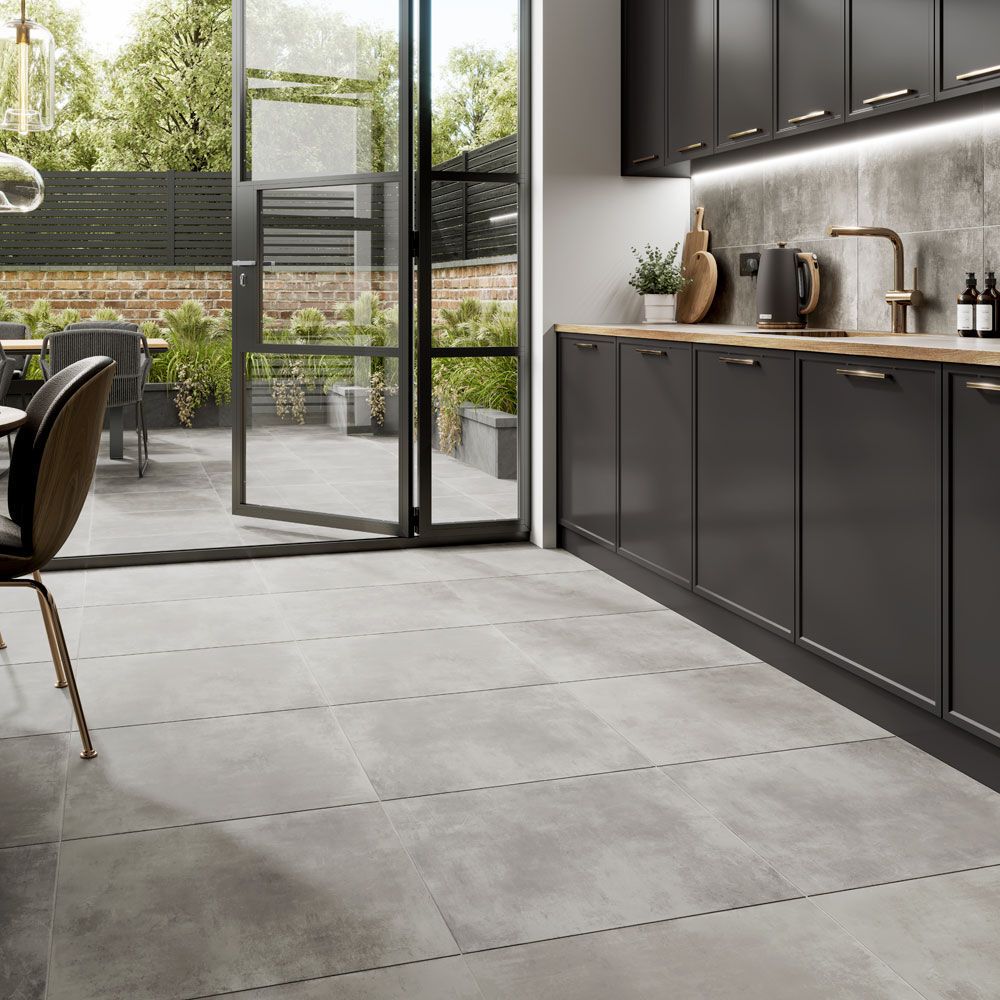 Loft Ash Matt Porcelain Wall & Floor Tiles - 600mm x 600mm