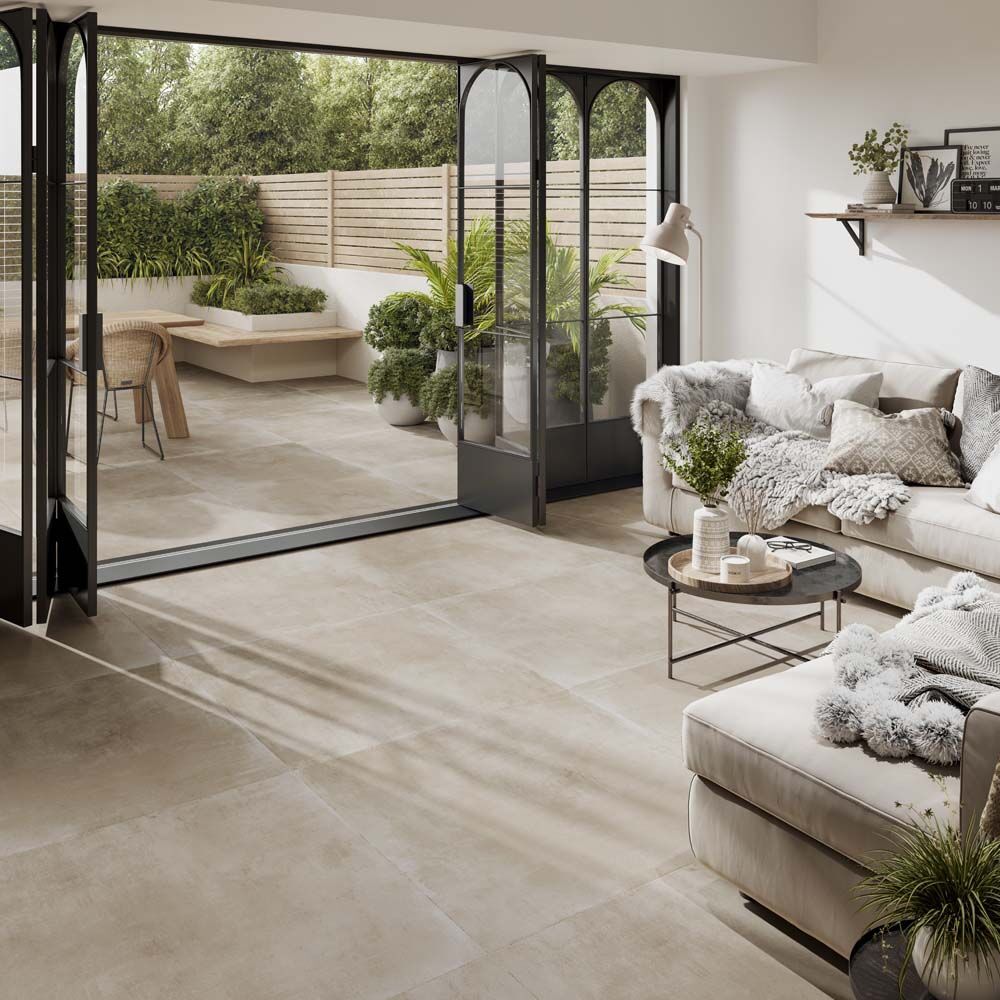 Loft Taupe Matt Porcelain Wall & Floor Tiles - 800mm x 800mm