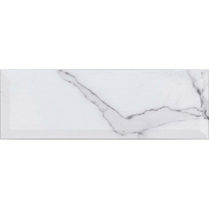 Metro Calacatta Gris Gloss Ceramic Wall Tiles - 100mm x 300mm