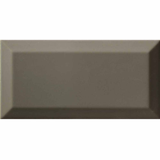 Metro Dark Grey Gloss Ceramic Wall Tiles - 100mm x 200mm