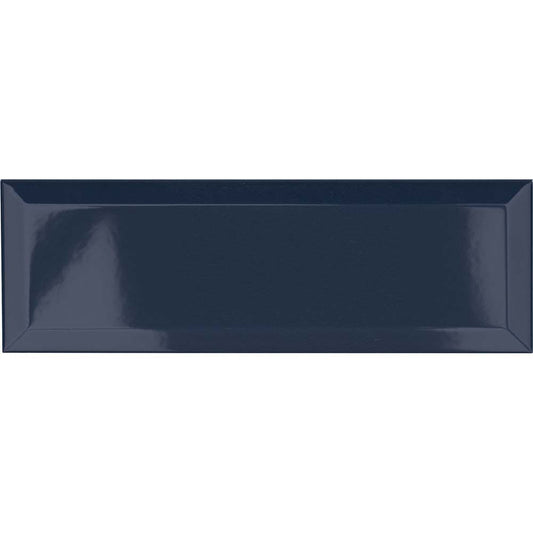 Metro Marino Blue Gloss Ceramic Wall Tiles - 100mm x 300mm