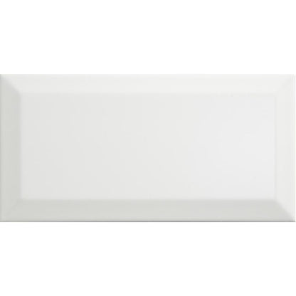 Metro White Gloss Ceramic Wall Tiles - 100mm x 200mm