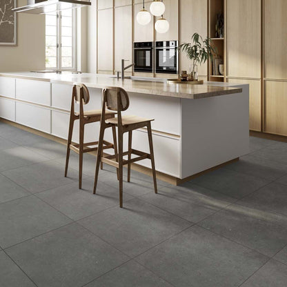 Siena Light Grey Matt Porcelain Wall & Floor Tiles - 300mm x 600mm